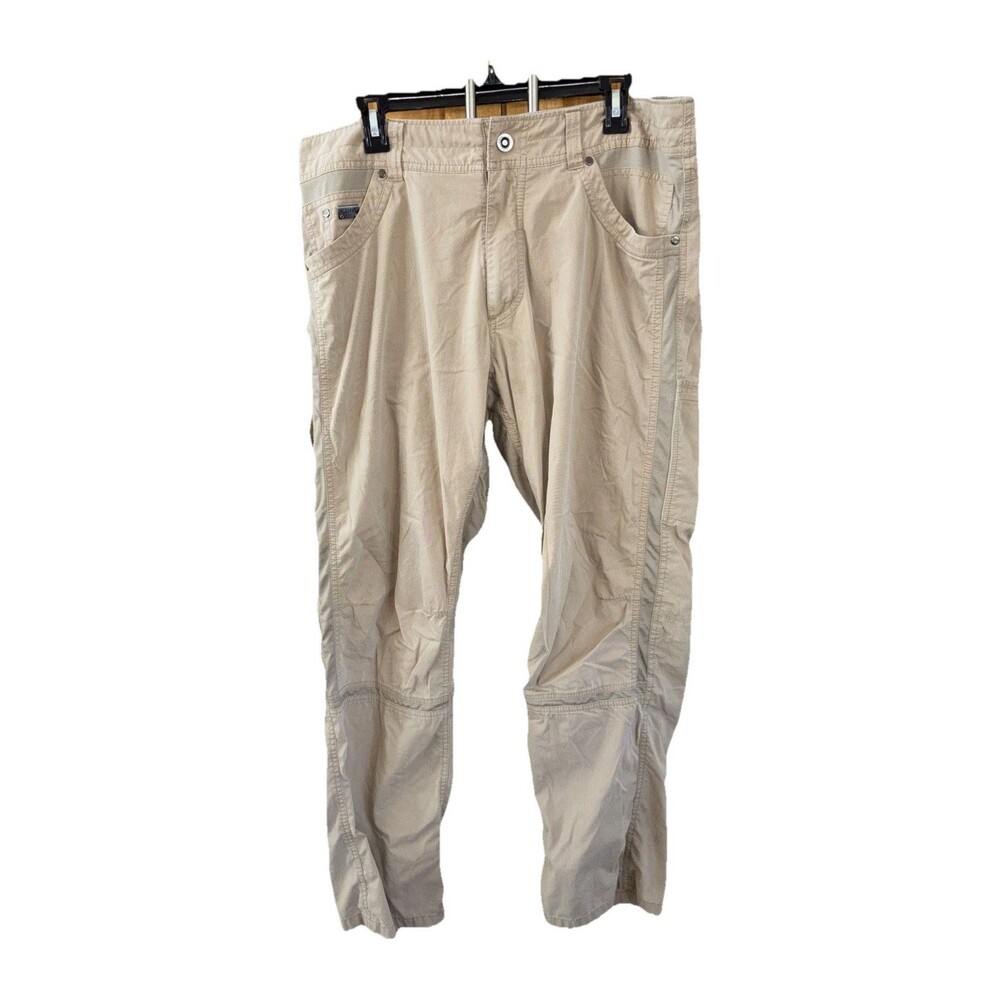 Kuhl Pants Men Brown RADIKL Light Durable Enduro Classic Fit 36x32” Zip Pockets
